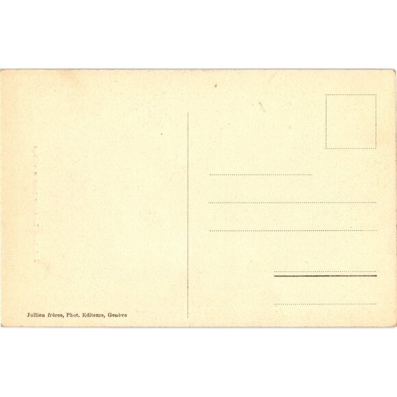 Vintage Postcard J J 8104 En Route Pour Le Village Woman With Baskets Pipe & Sti - Picture 2 of 2